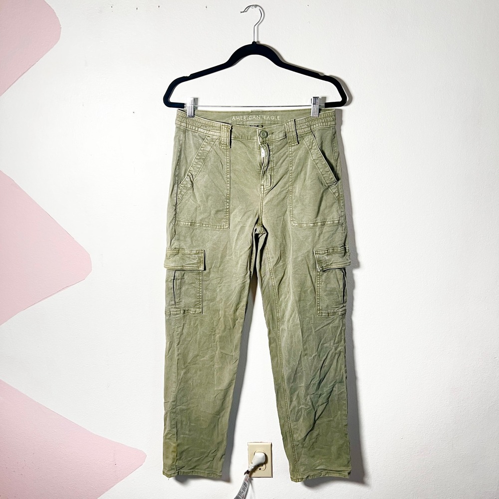 American Eagle‎ Womens Size 8 Straight Leg Cargo Pants Skater Streetwear